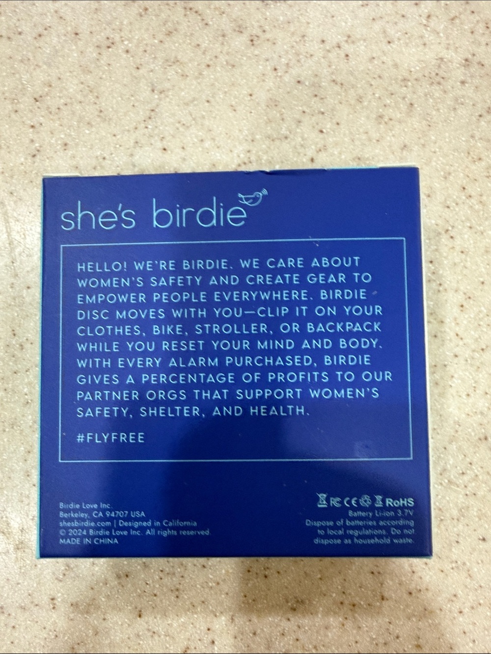 She's Birdie - The Original Personal Safety Alarm Disc for Bikes, Hikes etc - Picture 2 of 4